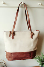 Load image into Gallery viewer, ABLE Rachel Zip Tote Bone/Whiskey
