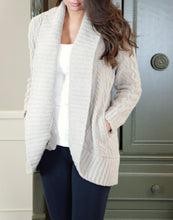 Load image into Gallery viewer, Barefoot Dreams Cable Shawl Cardigan
